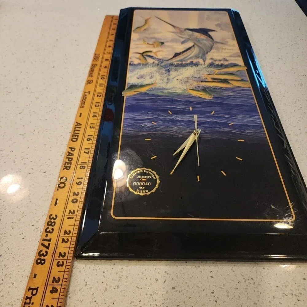 Jebco Limited Edition Wall Clock #000040 Of 2500 Marlin Fish Ocean